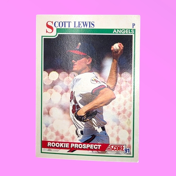 1991 Score Scott Lewis California Angels #759 Rookie Prospect Baseball Card - Picture 1 of 4